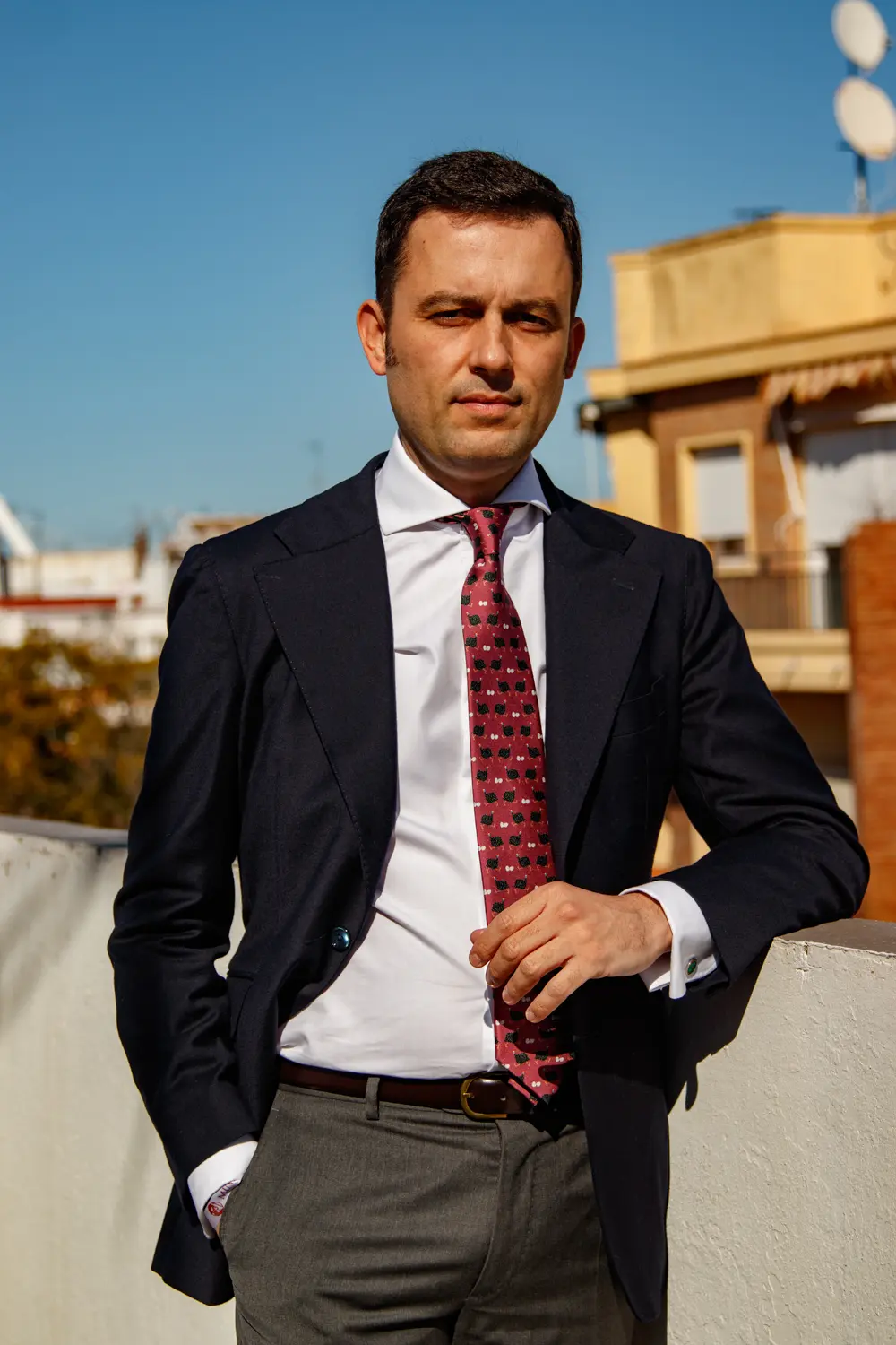 corbata-gallina-guinea-5 corbata-gallina-africana-naranja-modelo-1.