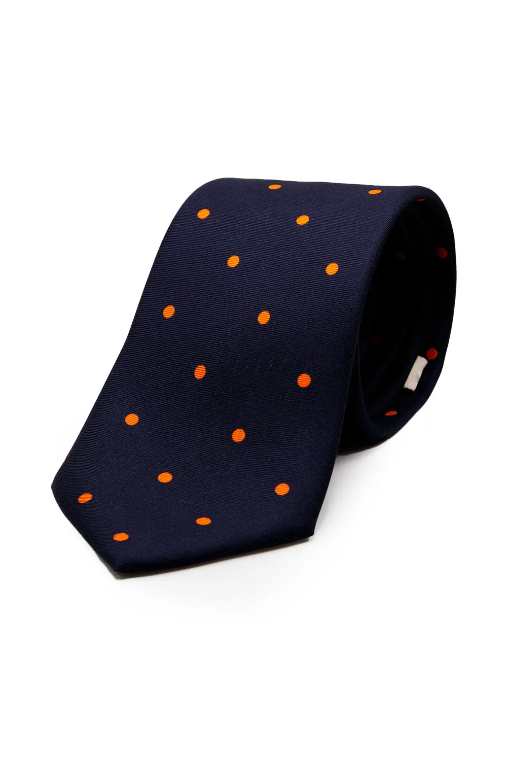 Corbata lunares Topos Naranja