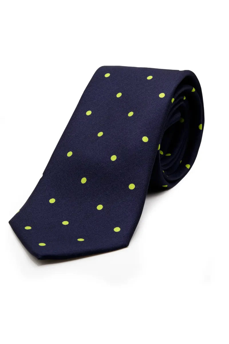 Corbata lunares topos verde pistacho