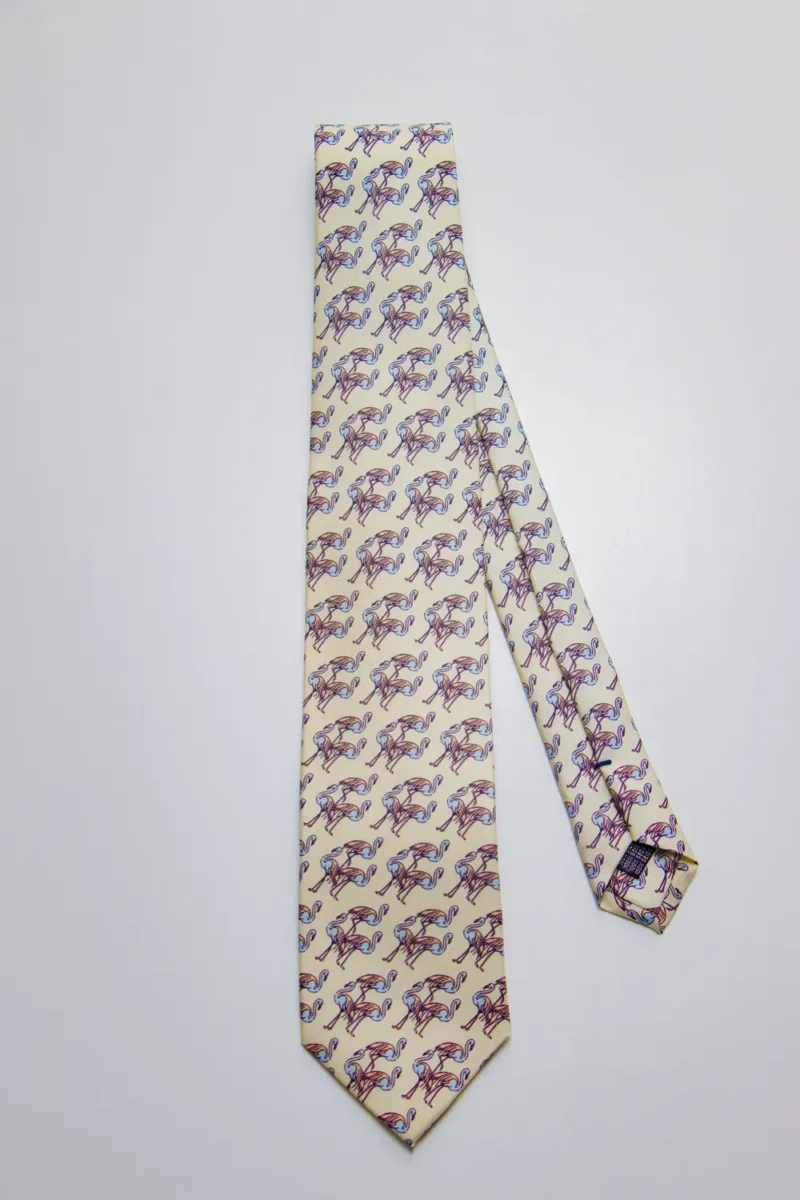 corbata-flamenco-beige-amarillo-amar-celeste