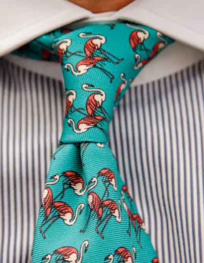 corbata-flamenco-verde-agua-modelo-1