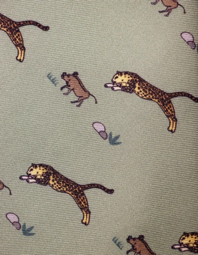 corbata-leopardo-verde-jade-tejido
