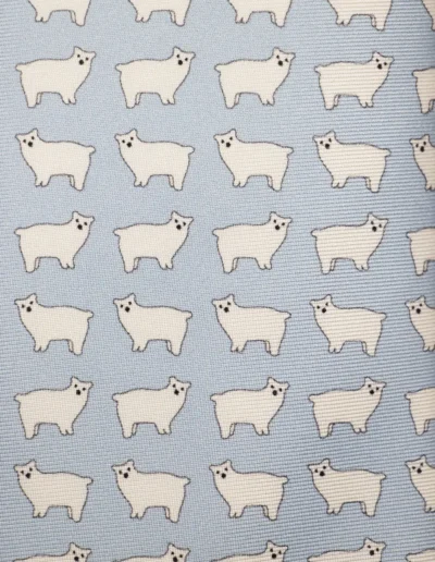 corbata-oso-polar-celeste-pastel-tejido