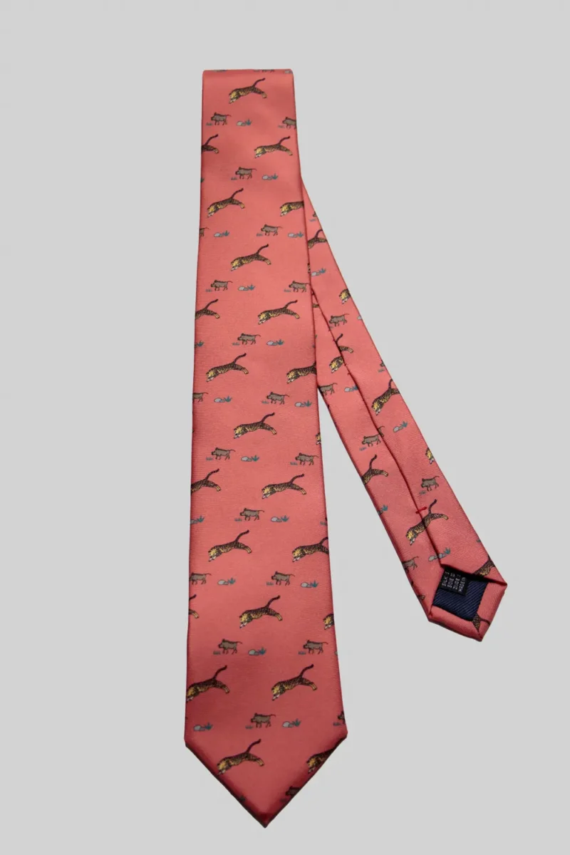 Corbata-leopardo-pequeños-coral