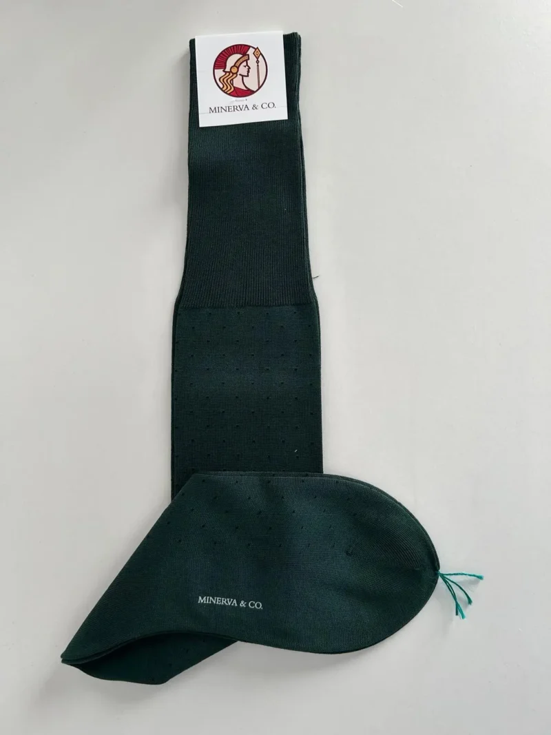 calcetín-largo-verde-oscuro-lunares-4