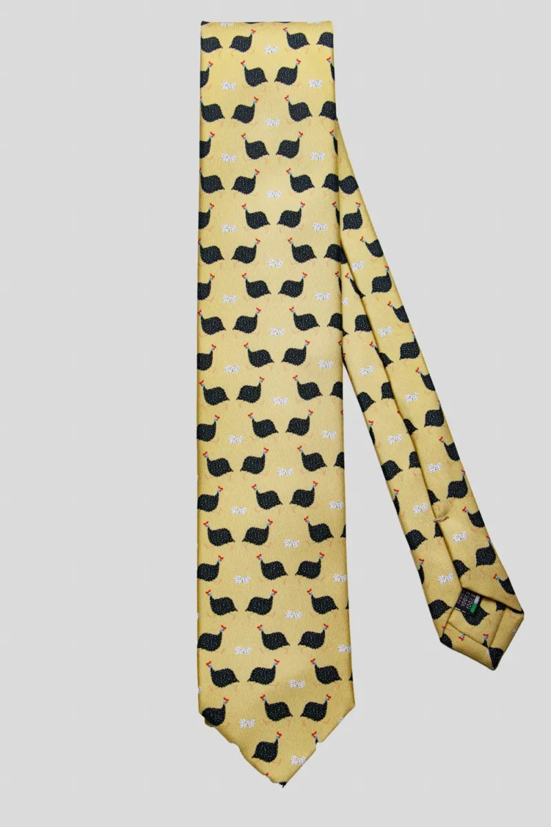 corbata-gallina-africana-moss-dorado