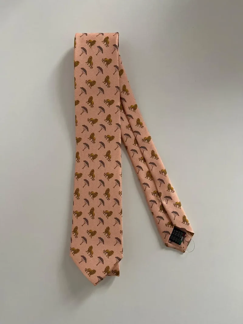 corbata-infantil-leones-naranja-pastel
