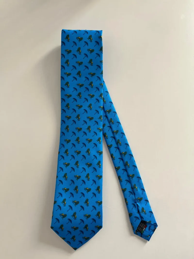 corbata-leones-azul-mediterráneo
