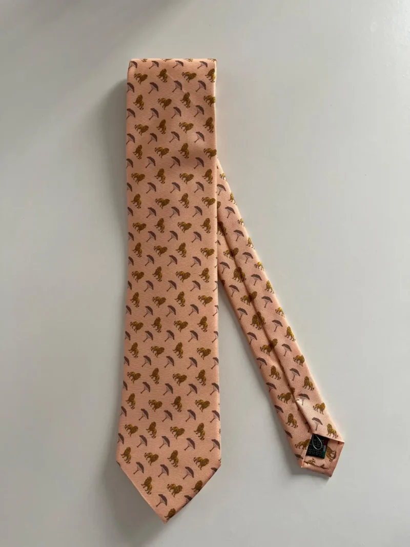 corbata-leones-naranja-pastel