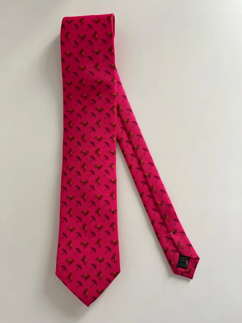 corbata-leones-rosa-fucsia