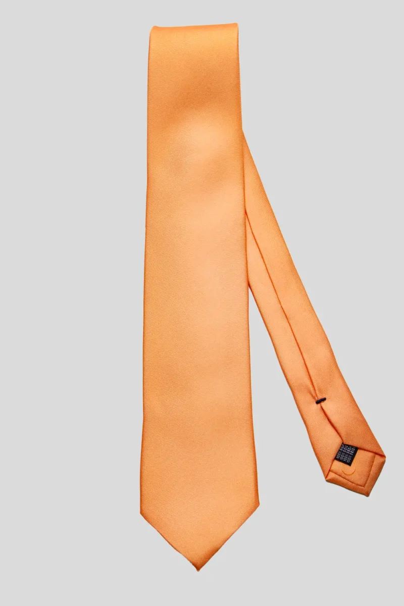 corbata-lisa-naranja-pastel