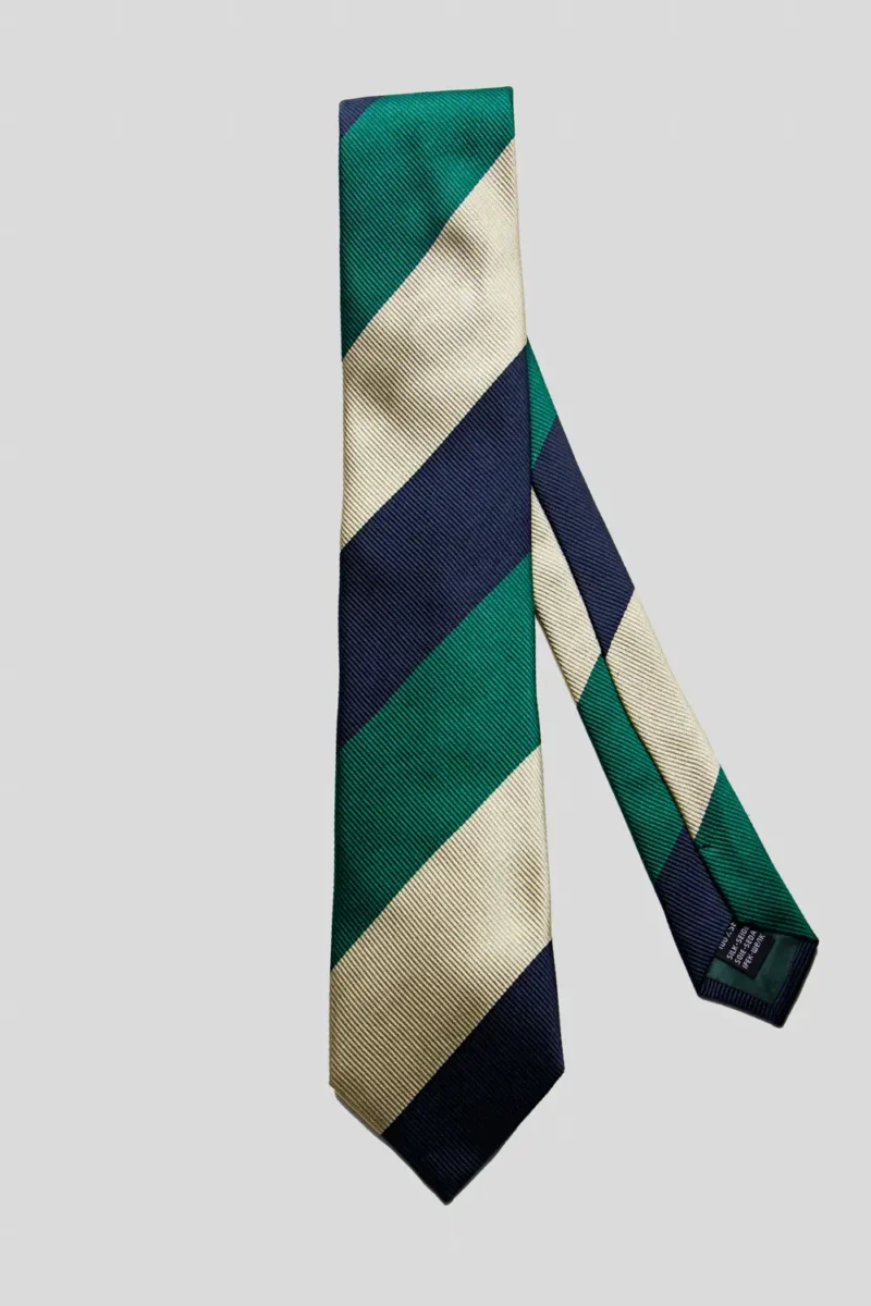 corbata-rayas-anchas-azul-marino-verde-oscuro-dorado