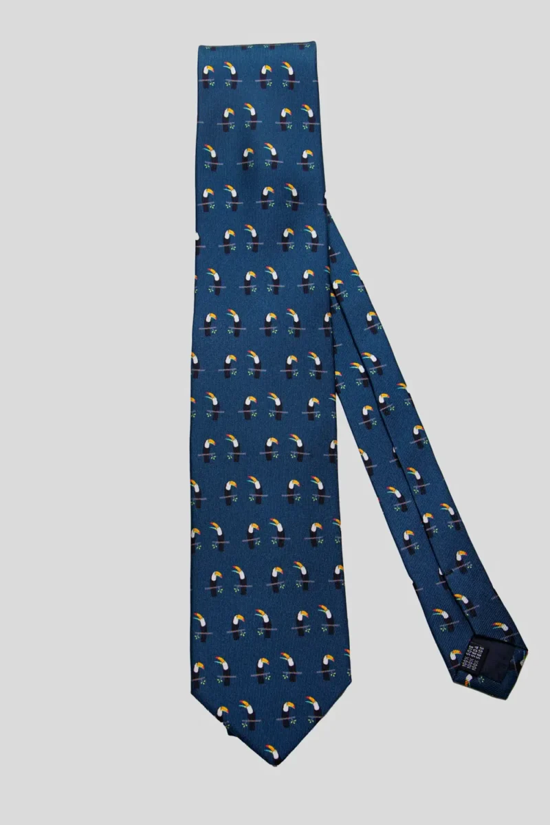 corbata-tucan-grande-32-momme-verde-petróleo
