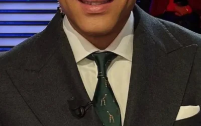 El periodista Antonio Rossi lució nuestra fantástica corbata de Jirafa de la colección África