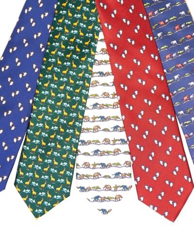 Bodegón-corbatas-selva-pinguino-cabra-montesa