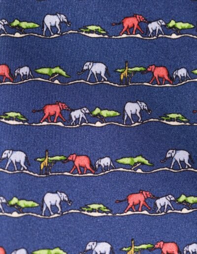 Corbata-seda-twill-selva-azul-marino-tejido